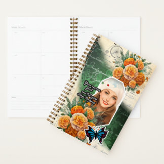 Collage-Kunst Oktober, Tagetes Planer