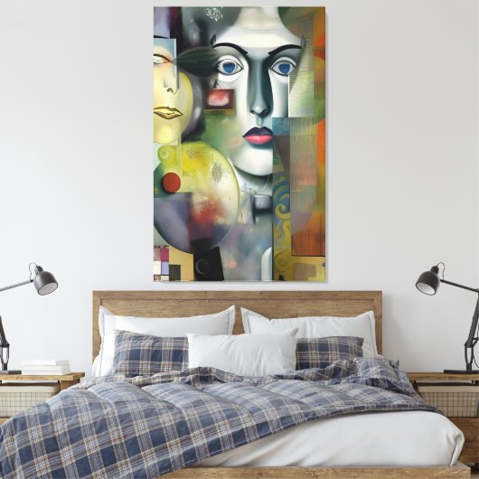 Collage Leinwanddruck (Insitu (Schlafzimmer))