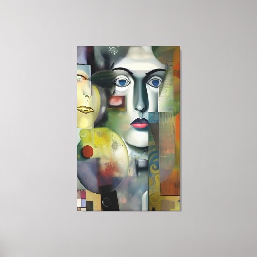 Collage Leinwanddruck (Vorderseite)