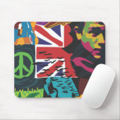 Collage-Mauspad Mousepad (Mit Mouse)