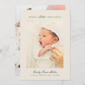 Collage Merry Little Christmas Baby Ankündigung (Vorne/Hinten)