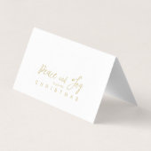 Collage Minimalist Merry Christmas 5 Photos Family (Rückseite)