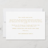 Collage Minimalist Merry Christmas Photo Families (Rückseite)