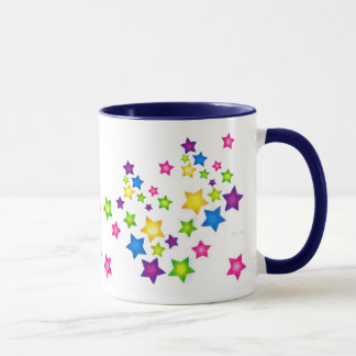 Collage mit Sternen Tasse
