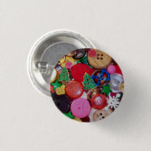 Collage mit Weihnachtsbaum-Knöpfen Button (Vorne & Hinten)