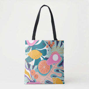 Collage moderne, floralnahtlose Muster. Moderne Au Tasche