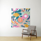 Collage moderne, floralnahtlose Muster. Moderne Au Wandteppich (Beispiel)