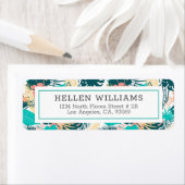 Collage-Muster für tropische gemischte Blätter (Insitu)