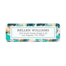 Collage-Muster für tropische gemischte Blätter