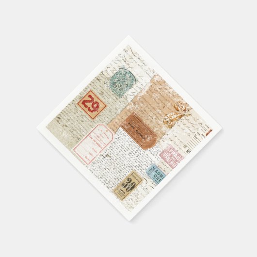 Collage Napkin Serviette (Ecke)