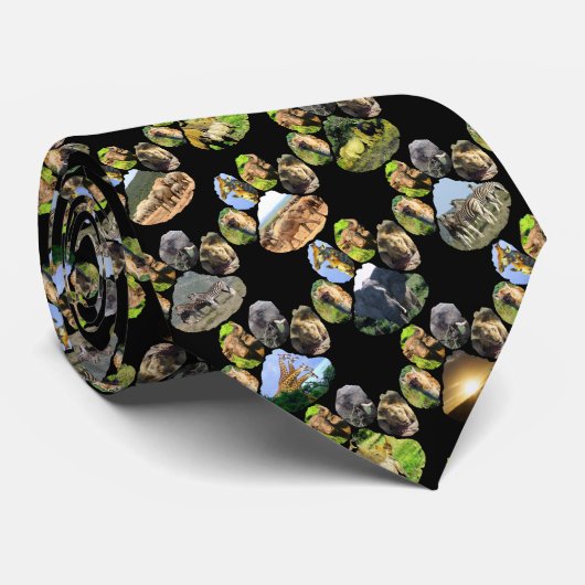 Collage Neck Tie Krawatte (Gerollt)