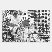 Collage oder Dekoupage von gemischten Mediatexten Geschenkpapier Set (Vorderseite 3)