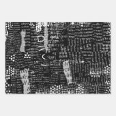 Collage oder Dekoupage von gemischten Mediatexten Geschenkpapier Set (Vorderseite 2)