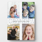 Collage of 4 photos grandchildren for grandfather fotoplatte (Vorderseite)