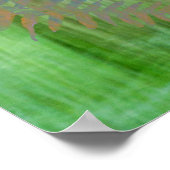 Collage of Bracken Ferns and Forest | Seabeck, WA Poster (Ecke)