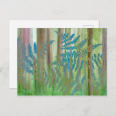 Collage of Bracken Ferns and Forest | Seabeck, WA Postkarte (Vorne/Hinten)