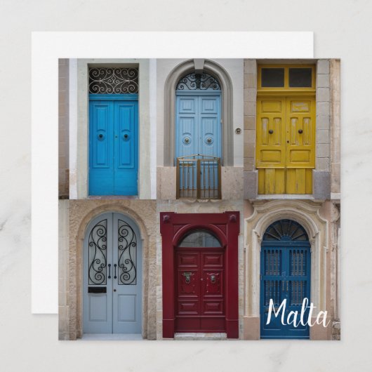 Collage of bunt front doors (Vorne/Hinten)