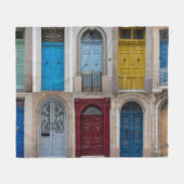 Collage of bunt front doors fleecedecke (Vorderseite (Horizontal))