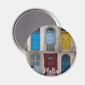 Collage of bunt front doors magnet (Vorderseite/Rückseite)