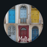 Collage of bunt front doors magnet<br><div class="desc">Set von bunten Haustüren in Valletta,  Malta. Collage of bunter front doors in Malta</div>