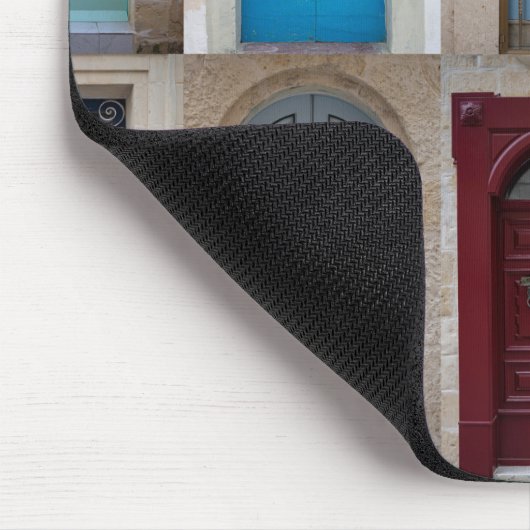 Collage of bunt front doors mousepad (Ecke)