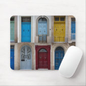 Collage of bunt front doors mousepad (Mit Mouse)