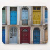 Collage of bunt front doors mousepad (Vorne)