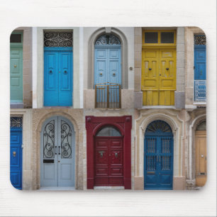 Collage of bunt front doors mousepad