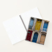 Collage of bunt front doors notizblock (Innenseite)