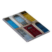 Collage of bunt front doors notizblock (Rechte Seite)