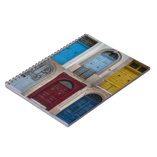 Collage of bunt front doors notizblock (Linke Seite)