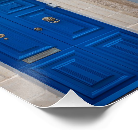 Collage of bunt front doors poster (Ecke)