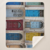 Collage of bunt front doors sherpadecke (Vorderseite)