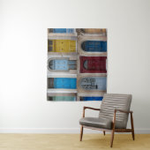 Collage of bunt front doors wandteppich (Beispiel)