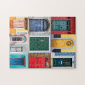 Collage of Colored Doors Puzzle (Horizontal)