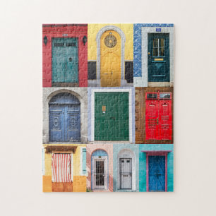 Collage of Colored Doors Puzzle
