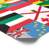Collage of Country Flags aus der ganzen Welt Poster (Ecke)