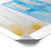 Collage of Greece Aquarell Poster (Ecke)