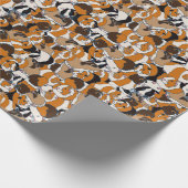 Collage of Guinea Pigs Illustrations Gemustert Geschenkpapier (Ecke)