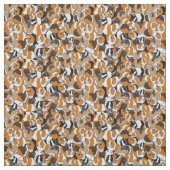 Collage of Guinea Pigs Illustrations Gemustert Stoff (Muster)