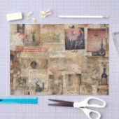 Collage of Junk Journal Decoupage Papers Seidenpapier (Handwerk)