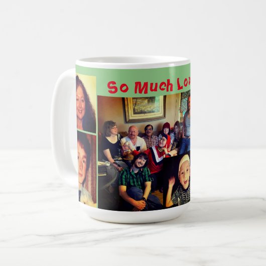 Collage of Liebe Green Kaffeetasse (Vorderseite Links)