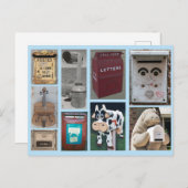 Collage of Mailbox-Fotos Postkarte (Vorne/Hinten)