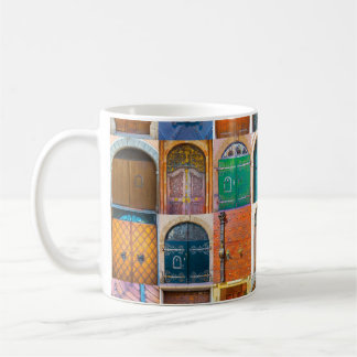 Collage of mittelalterliche front doors in Prag, T Kaffeetasse