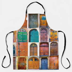 Collage of mittelalterliche front doors in Prag, T Schürze