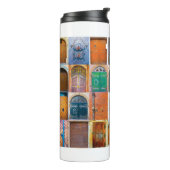 Collage of mittelalterliche front doors in Prag, T Thermosbecher (Nach links gedreht)