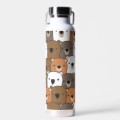 Collage of niedlich Bären Trinkflasche (Vorne)