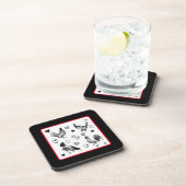 Collage of Niedlich Chickens Getränkeuntersetzer (Rechte Seite)