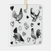 Collage of Niedlich Chickens Keramikornament (Rechts)