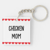 Collage of Niedlich Chickens Schlüsselanhänger (Rückseite)